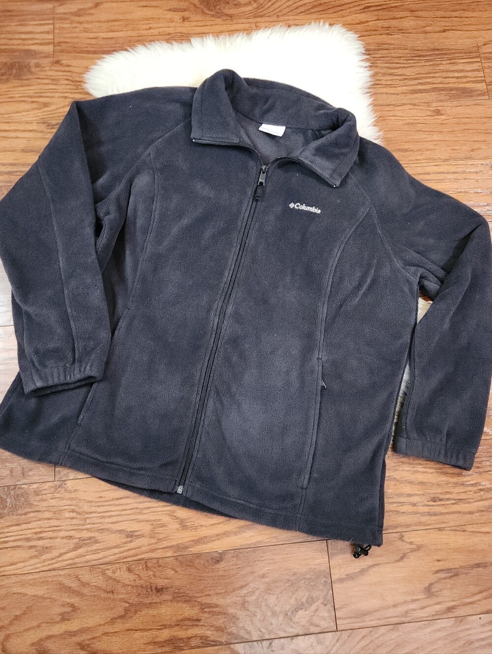 Columbia Womens Full Zip Black Mid Weight Jacket